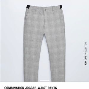 NWT-Zara never worn Herringbone Jogger Waist Pants